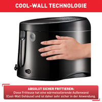 Friteuză Tefal Maxi Fry FF1078 - Tehnologie Cool Wall, capacitate 1,2 kg, mâner pliabil, termostat 150-190°C, negru 4