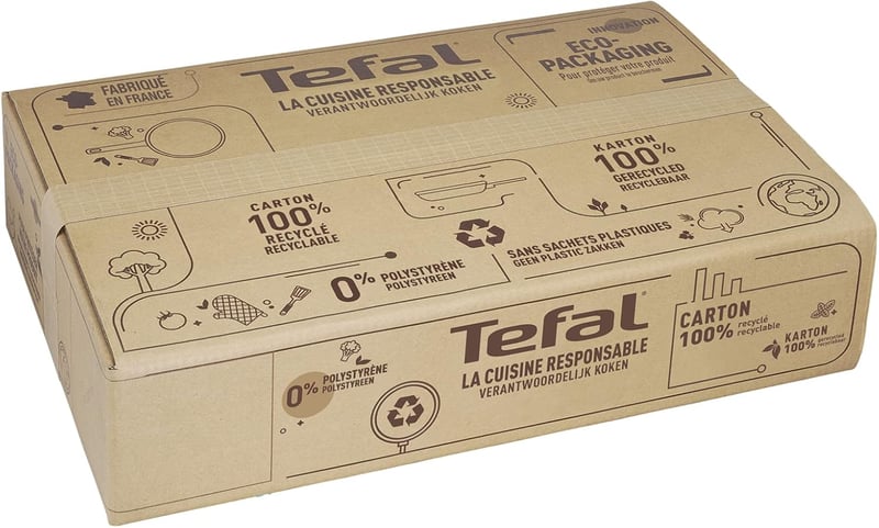 Tefal Natural ON 28 cm-es wok serpenyő, ásványi bevonattal, indukciós aljjal