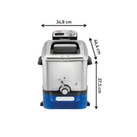Tefal Oleoclean Pro félprofesszionális olajsütő 3,5 L, 2300 W, rozsdamentes acél, olajszűrő, kivehető tartály, időzítő, mosogatógépben mosható 7