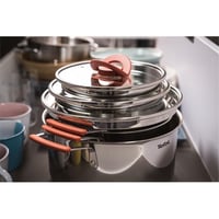 Tefal Opti'Space set lonaca od 3 dijela sa staklenim poklopcima, za indukciju - 18/20/24 cm 2