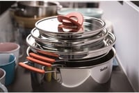 Tefal Optispace 3 részes edénykészlet 18/20/24 cm indukciós főzőlaphoz rozsdamentes 2