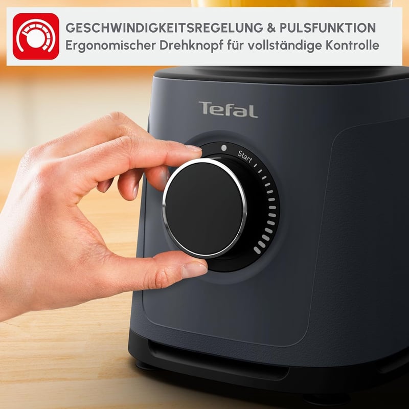 Tefal PerfectMix Essential BL771BF0 1200W Turmixgép Üveg Kancsóval Szürke