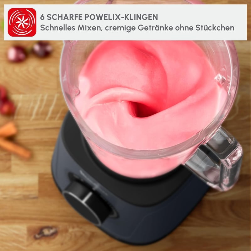 Tefal PerfectMix Essential BL771BF0 1200W Turmixgép Üveg Kancsóval Szürke