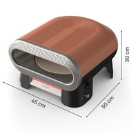 Cuptor electric de exterior pentru pizza Tefal Pizza Pronto cu piatră rotativă automată, 30 cm, 2600W 8