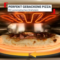 Cuptor electric de exterior pentru pizza Tefal Pizza Pronto cu piatră rotativă automată, 30 cm, 2600W 4