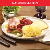 Raclette gril Tefal PR457B Pierrade s kamennou doskou pre 10 osôb, 10 nepriľnavých panvičiek, sivý, 1350 W, s odnímateľným káblom a škrabkou 4