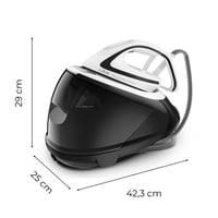 Parná stanica Tefal Pro Express Ultimate GV9550, tlak 8 barov, parný ráz 520 g/min, nádržka 1,9 l, čierna/biela 7