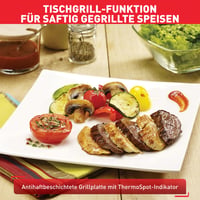 Raclette gril Tefal RE458812 Gourmet 10 pre 10 osôb, stolný gril s nepriľnavým povrchom, funkciou Thermo-Spot, 1350 W, čierna/nehrdzavejúca oceľ 5