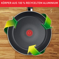 Panvica Tefal Recycled On C2970632 28 cm, 100 % recyklovaný hliník, nepriľnavý povrch, indukcia, vhodná do umývačky riadu, čierna 3