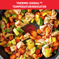 Panvica wok Tefal Resist D52619 28 cm, titánový nepriľnavý povrch, indikátor teploty Thermo-Signal, technológia Flame Protect, čierna 3