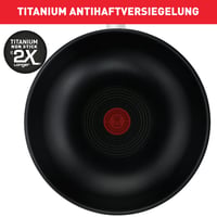 Panvica wok Tefal Resist D52619 28 cm, titánový nepriľnavý povrch, indikátor teploty Thermo-Signal, technológia Flame Protect, čierna 4