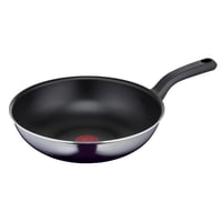 Panvica wok Tefal Resist D52619 28 cm, titánový nepriľnavý povrch, indikátor teploty Thermo-Signal, technológia Flame Protect, čierna 1