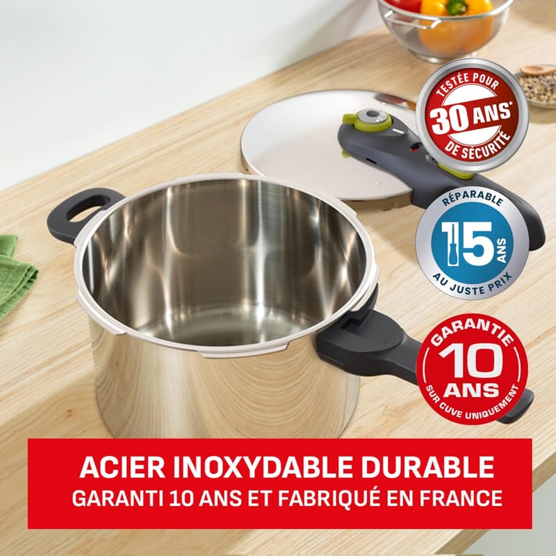 Tefal Secure 5 Neo 6 literes nyomásfőző rozsdamentes acél - Klssisch