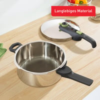 Oală sub presiune Tefal Secure Trendy P2580400, 4 L, Inducție, 2 setări de gătire, Oțel inoxidabil, Compatibilă cu toate sursele de căldură 2