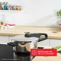 Oală sub presiune Tefal Secure Trendy P2580400, 4 L, Inducție, 2 setări de gătire, Oțel inoxidabil, Compatibilă cu toate sursele de căldură 6