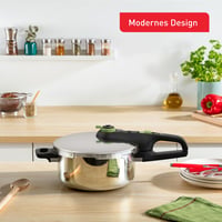 Oală sub presiune Tefal Secure Trendy P2580400, 4 L, Inducție, 2 setări de gătire, Oțel inoxidabil, Compatibilă cu toate sursele de căldură 5