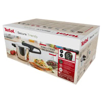 Oală sub presiune Tefal Secure Trendy P2580400, 4 L, Inducție, 2 setări de gătire, Oțel inoxidabil, Compatibilă cu toate sursele de căldură 8