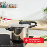 Tefal Secure Trendy P2580703 Ekspres lonac, indukcija, 6 L, 2 razine kontrole kuhanja (117°C i 112°C), za sve vrste štednjaka, nehrđajući čelik/crna/zelena 3