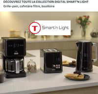 Tefal Smart & Light TT640810 digitális kenyérpirító termosztáttal, 7 fokozat, fekete 8