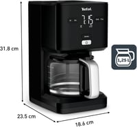 Tefal Smart & Light TT640810 digitális kenyérpirító termosztáttal, 7 fokozat, fekete 7