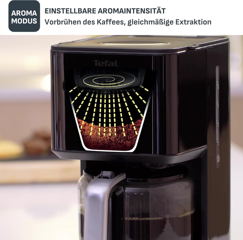 Tefal Smart & Light TT640810 digitális kenyérpirító termosztáttal, 7 fokozat, fekete