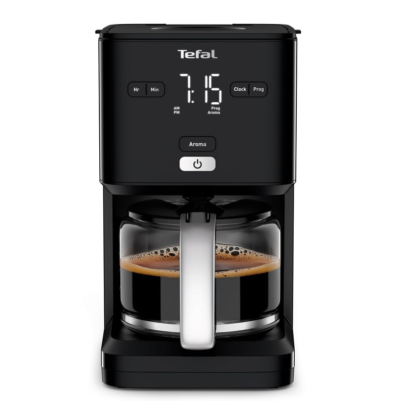 Tefal Smart'n Light CM600810 aparat za filter kavu, 1,25 L, programibilni - crni