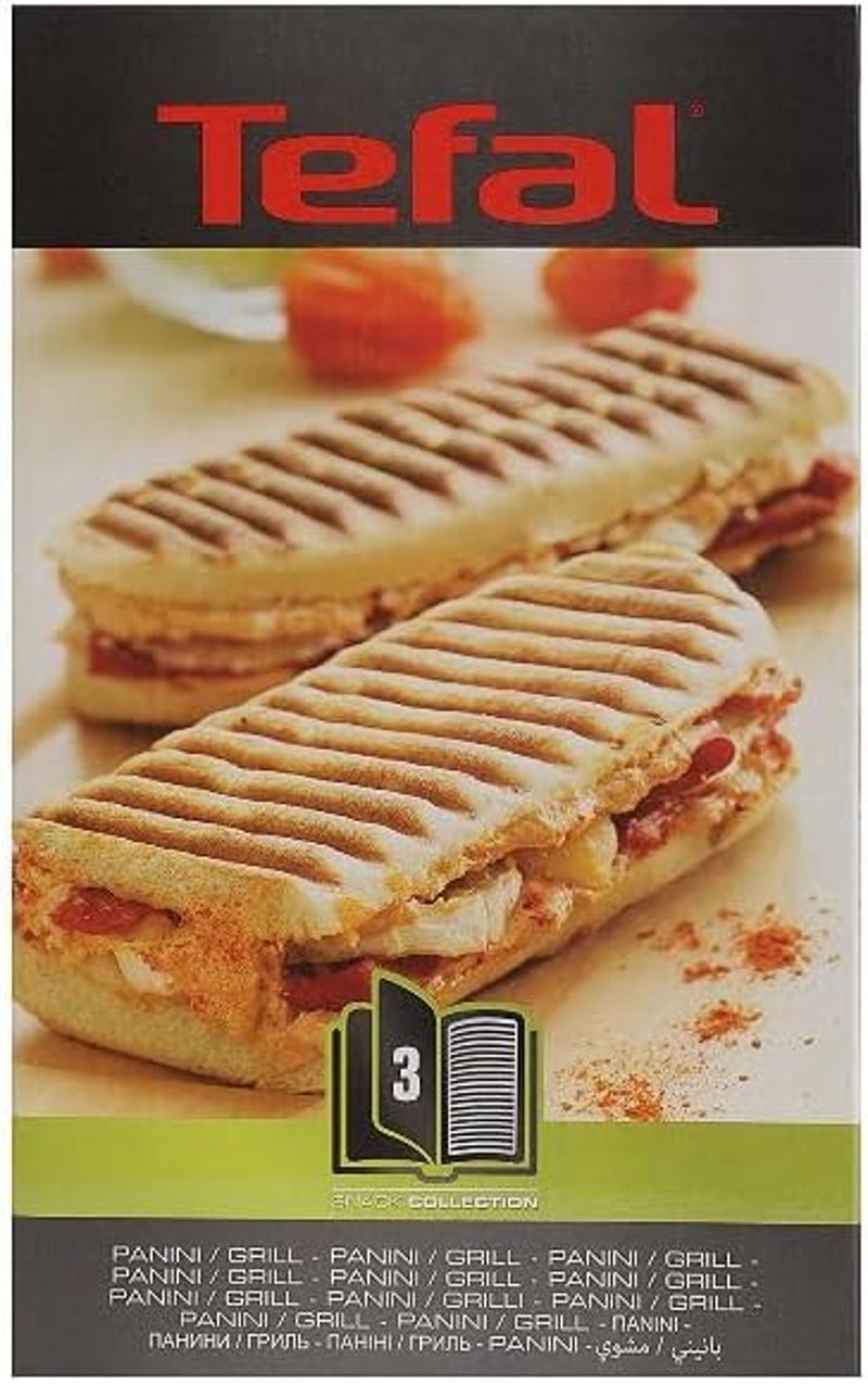 Tefal Snack Collection Box XA8003 Panini Grill Lemez Szett Receptkönyvvel Rózsaszín