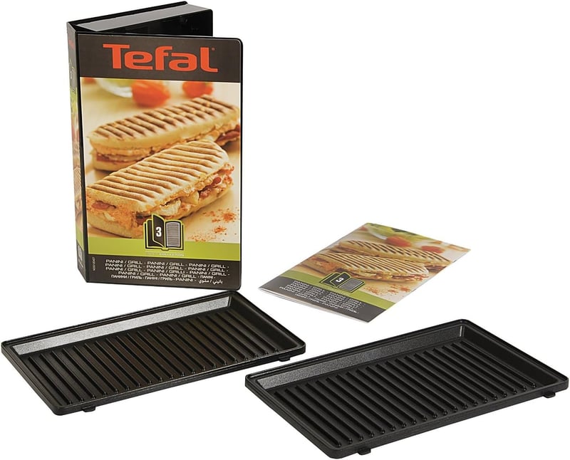 Tefal Snack Collection Box XA8003 Panini Grill Lemez Szett Receptkönyvvel Rózsaszín