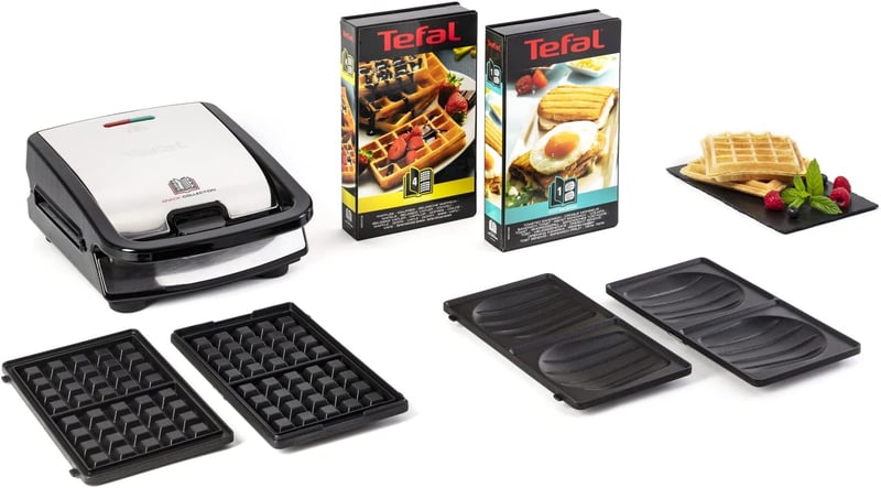 Tefal Snack Collection Grill és Szendvicssütő Expandálható Tapadásmentes Fekete