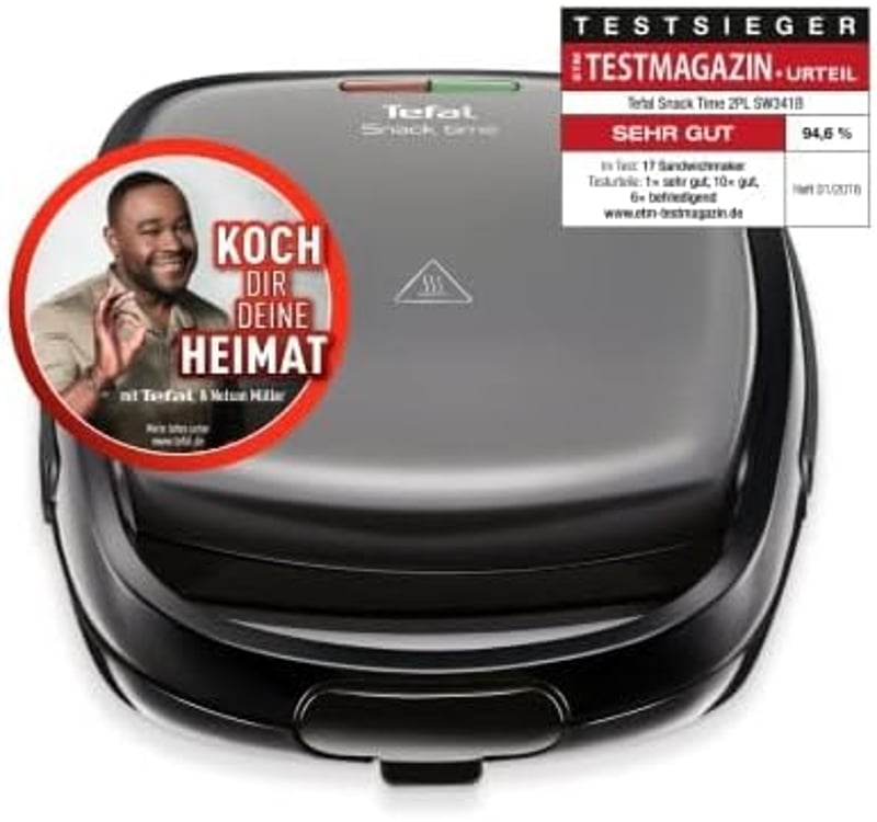 Tefal Snack Time 2in1 Gofri és Szendvicssütő Készülék 700W Mosogatógépben Mosható