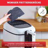 Friteuză Tefal Super Uno FR3140 2,2 litri, cu Temporizator, Componente compatibile cu mașina de spălat vase, Înveliș antiaderent, Filtru de mirosuri, Alb/Negru 4