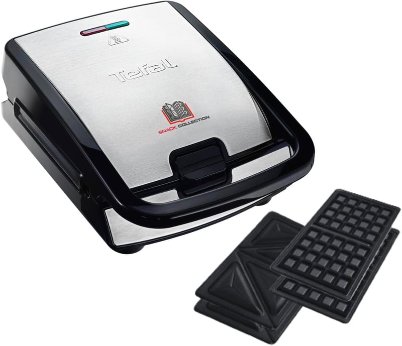 Tefal SW852D Snack Collection 2az1ben grill és szendvicssütő, 700W, cserélhető lemezek
