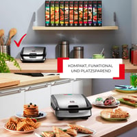 Tefal SW852D Snack Collection 2az1ben grill és szendvicssütő, 700W, cserélhető lemezek 4