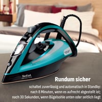 Tefal Ultimate Pure Steam vasaló 3200W Durilium Airglide talppal fekete-türkiz 6