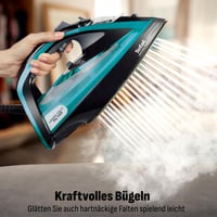 Tefal Ultimate Pure Steam vasaló 3200W Durilium Airglide talppal fekete-türkiz 2