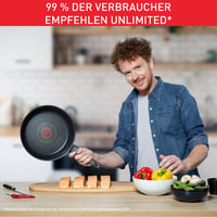 Tigaie Wok Tefal Unlimited On G25919 28 cm, strat antiaderent Titanium 6X rezistent la zgârieturi, Thermo-Signal, inducție 6