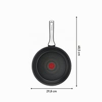 Wok panvica Tefal Unlimited On s nepriľnavým povrchom Titanium odolným proti poškriabaniu 9