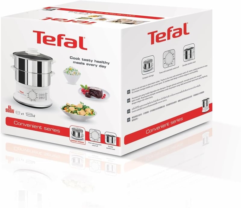 Tefal VC1451 6L Gőzöző Edénypárral, Időzítővel és Vízszintjelzővel