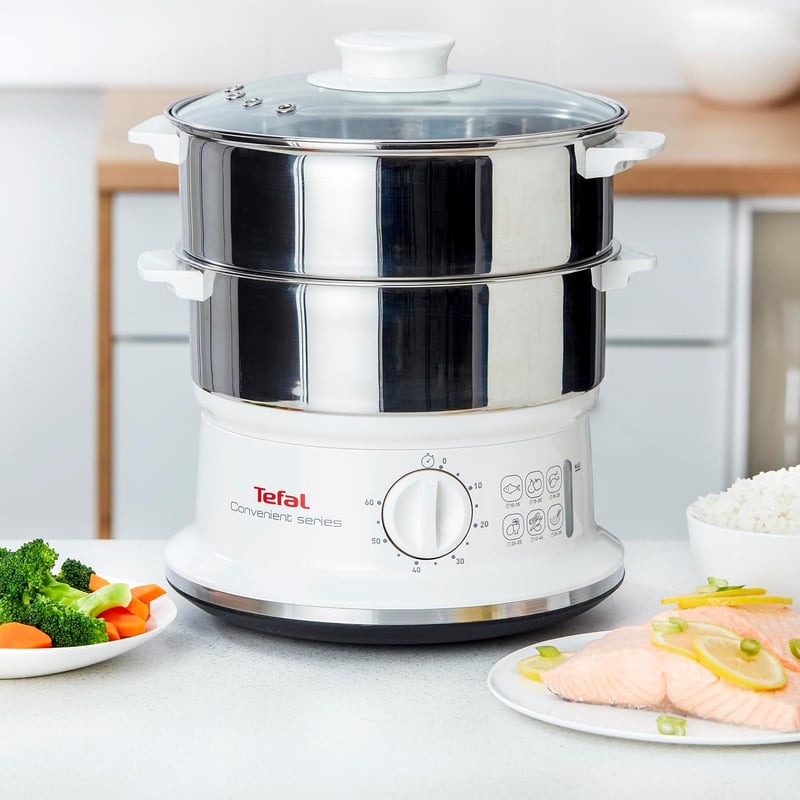 Tefal VC1451 6L Gőzöző Edénypárral, Időzítővel és Vízszintjelzővel