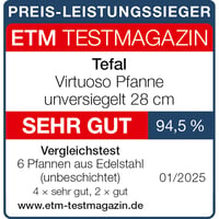 Tefal Virtuoso E49206 28 cm nerezová panvica bez povrchovej úpravy na indukciu 2