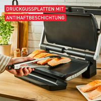 Tefal XA729810 Plancha XL grilovacia doska pre OptiGrill+ XL, liaty hliník s nepriľnavým povrchom, čierna, na citlivé suroviny 6