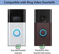 TEKCAM 6 db Ajtócsengő Tartó Öntapadós Ring Videó Ajtócsengőhöz 2024 Fúrás Nélkül 8