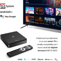 TELE System On T2 HD Android TV DVB-T2 vevő - HEVC HDR10+, HDMI, SCART adapter 4