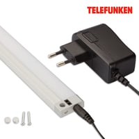 TELEFUNKEN LED podlinkové svietidlo 80 cm s bezdotykovým senzorom, stmievateľné, strieborné, 9W, 1000 lm, neutrálne biele svetlo, pre skrinky, police a pracovné plochy 4