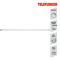 TELEFUNKEN LED podlinkové svietidlo 80 cm s bezdotykovým senzorom, stmievateľné, strieborné, 9W, 1000 lm, neutrálne biele svetlo, pre skrinky, police a pracovné plochy 2