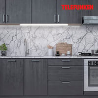 TELEFUNKEN LED podlinkové svietidlo 80 cm s bezdotykovým senzorom, stmievateľné, strieborné, 9W, 1000 lm, neutrálne biele svetlo, pre skrinky, police a pracovné plochy 6