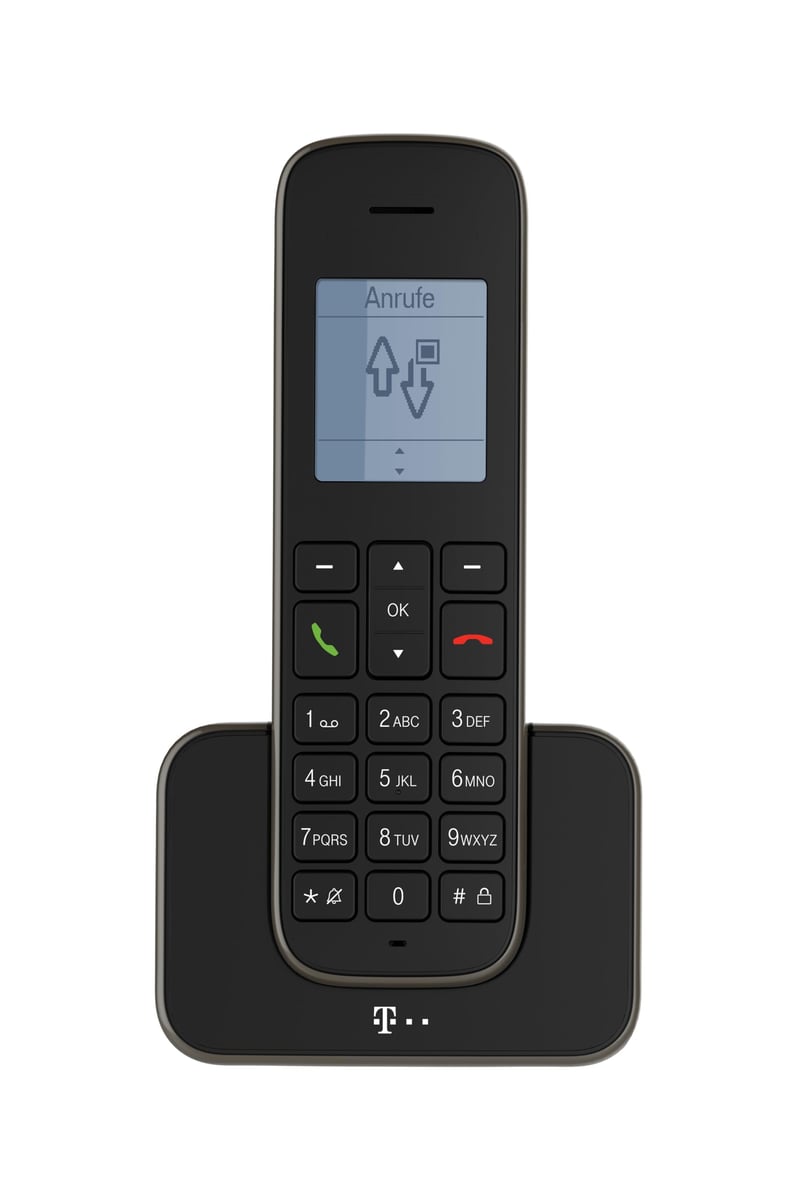 Analógový pevný telefón Telekom Sinus 207 – čierny