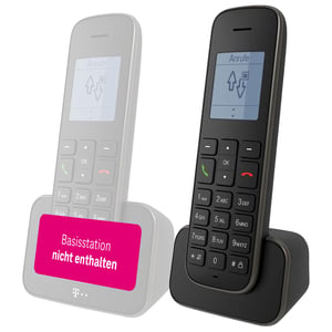 Telekom Sinus 207 paket za proširenje - Dodatna slušalica s postoljem za punjenje, crna - za baznu stanicu Sinus 207 / A207
