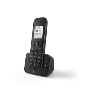 Telekom Sinus A 207 bežični DECT stolni telefon s telefonskom sekretaricom, crni, kompatibilan s Fritz!Box-om