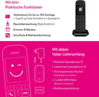 Telekom Speedphone 12 Vezeték Nélküli Telefon Speed Port-hoz 6
